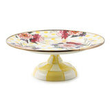 Wildflowers Yellow Small Pedestal Platter