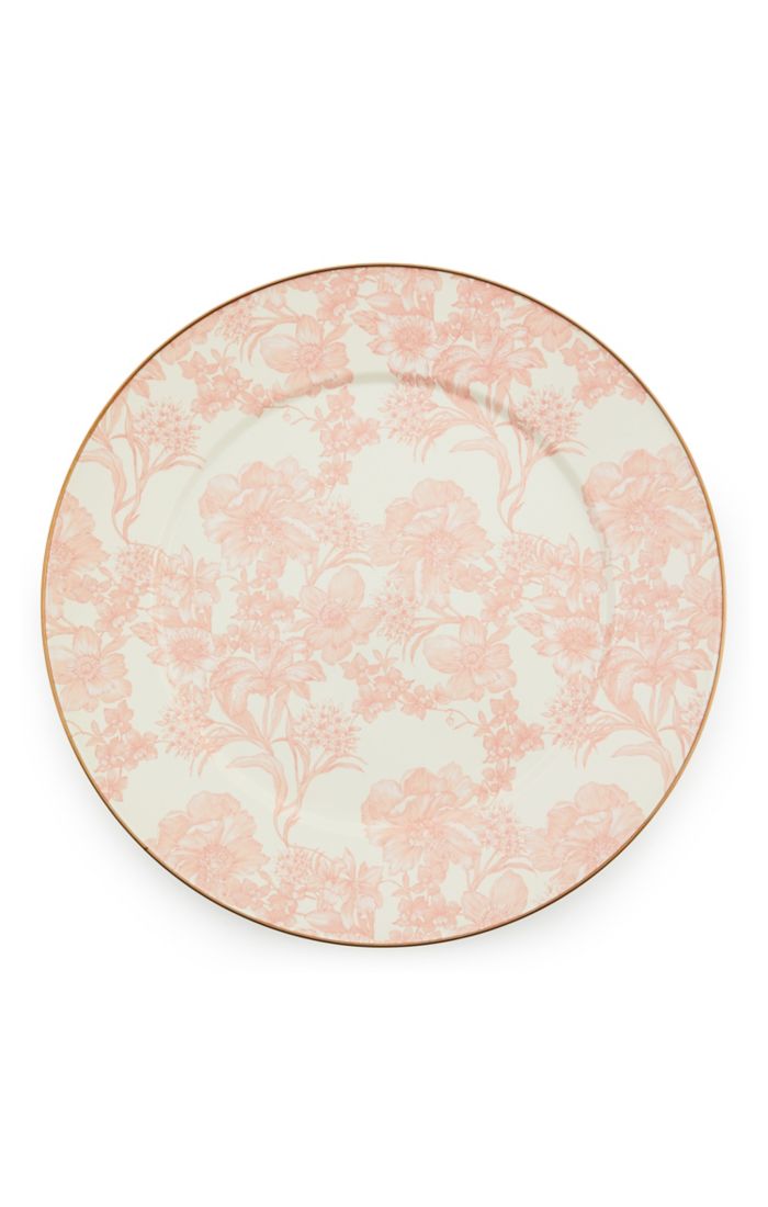 Rosy English Garden Enamel Serving Platter