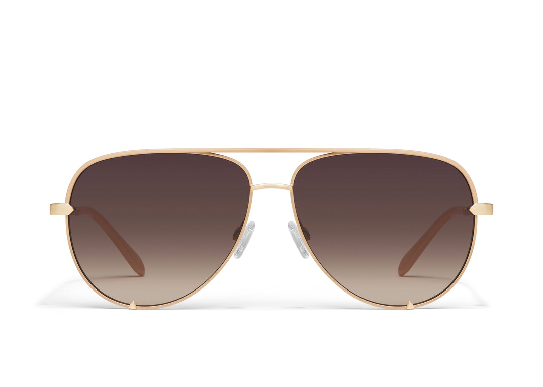 High Key Extra Large Sunglasses, Chamomile/Dark Fawn