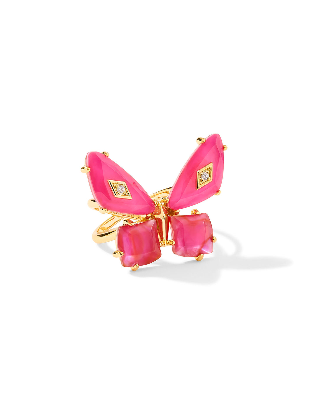 Bianca Butterfly Cocktail Ring, Pink