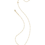 Lil Sis Short Pendant Gold Necklace, Freshwater Cultured Pearl