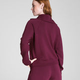 Spanx® AirEssentials Half Zip, Plum Berry