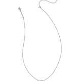 Volleyball Silver Short Pendant Necklace in White Mother-of-Pearl