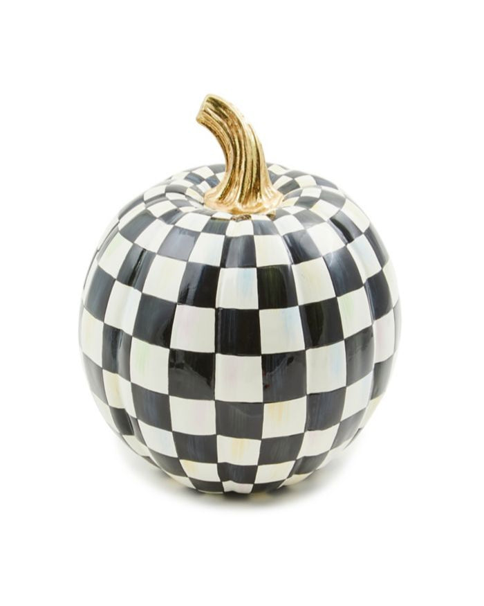 Courtly Check Glossy Small Pumpkin