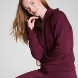 Spanx® AirEssentials Half Zip, Plum Berry