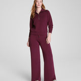 Spanx® AirEssentials Half Zip, Plum Berry