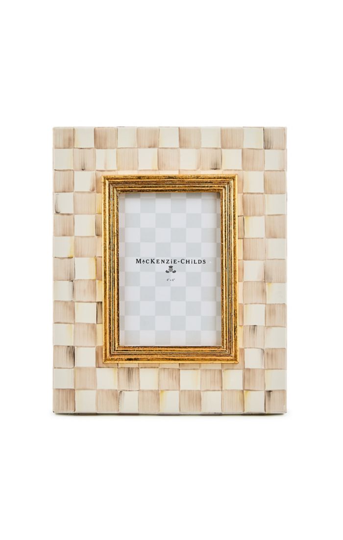Mocha Check 4" x 6" Frame
