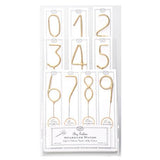 Big Golden Sparkler Number Wand