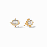 Clara Stud Gold, Cubic Zirconia