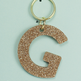 Glitter Letter Keychain