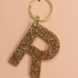 Glitter Letter Keychain