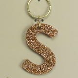 Glitter Letter Keychain