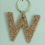 Glitter Letter Keychain