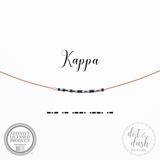Morse Code Sorority Necklace