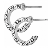 Secret of Love Mini Hoop, Silver