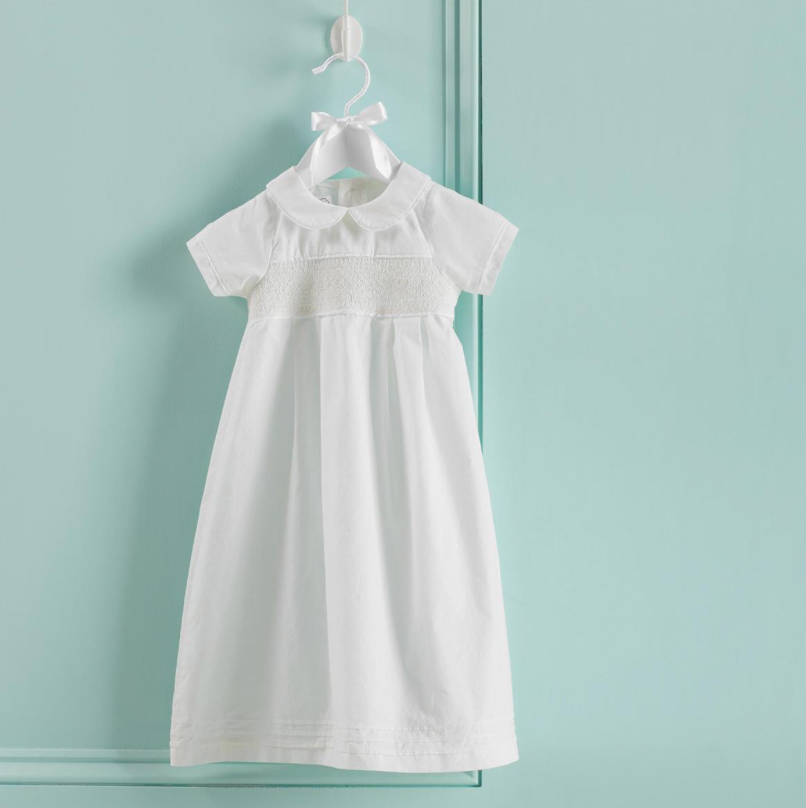 Smocked Christening Gown Smocked Christening Gown