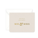 Mr & Mrs Greeting Card
