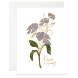 Weeping Botanical Sympathy Card