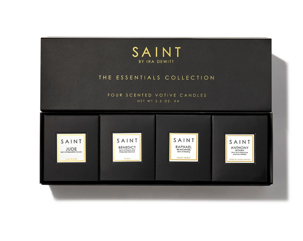The Essentials Collection Votive Saint Candle Set