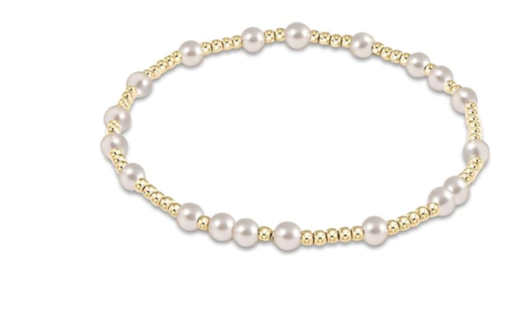Hope Unwritten 4mm Bracelet, Pearl