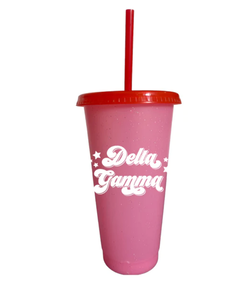 Sorority Glitter Color Changing Cup