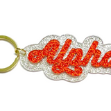 Sorority Glitter Keychain