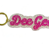Sorority Glitter Keychain