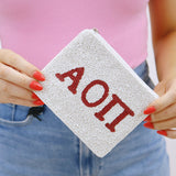 Sorority Beaded Coin Pouch