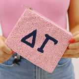 Sorority Beaded Coin Pouch