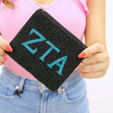 Sorority Beaded Coin Pouch