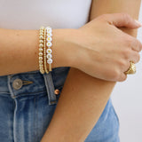 Sorority Gold Letter Bracelet