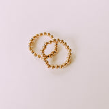 Lauren Gold Beaded Ring, 3mm