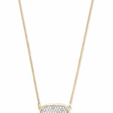 Elisa 14k Gold Necklace in White Diamond
