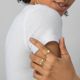 Larissa Band Ring, 18k Gold Vermeil