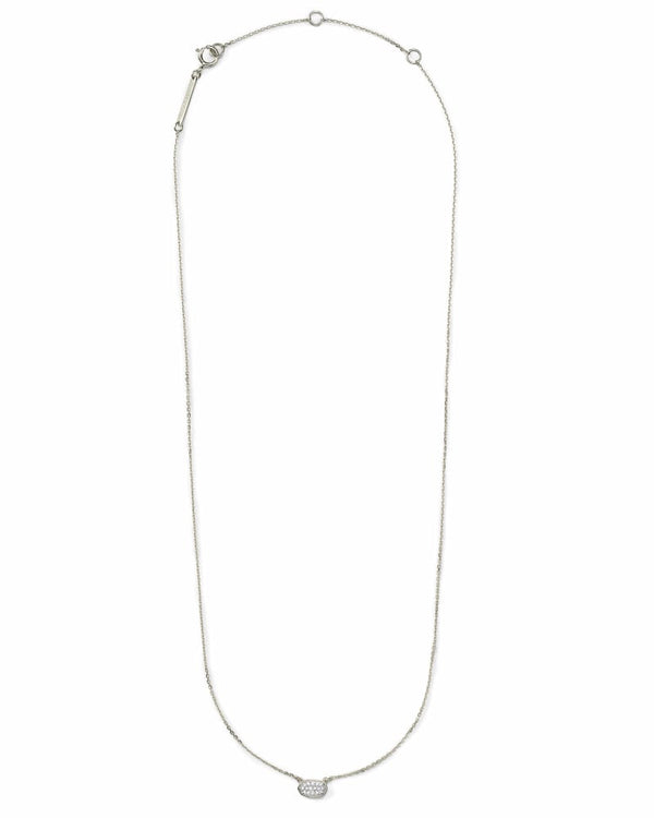 Marisa 14k White Gold Necklace in White Diamond