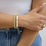 Sorority Gold Letter Bracelet