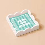 Sorority Stripe Scallop Trinket Tray