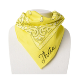 Sorority Cotton Embroidered Bandana