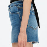 Valentine High Rise Shorts, Medium Blue