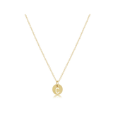 16" Necklace Gold - Respect Small Gold Disc