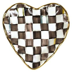 Courtly Check Fluted Heart Plate