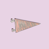 Sorority Acrylic Pennant Flag Shelfie