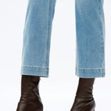 High Rise Straight Jean, Light Blue