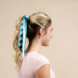 Twirl & Tie Scarf Accessory, Sicily Stripes Teal