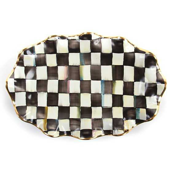 Courtly Check Ceramic Serving Platter