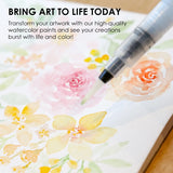 Watercolor Pocket Set of 12 with Brush, Floral Colors