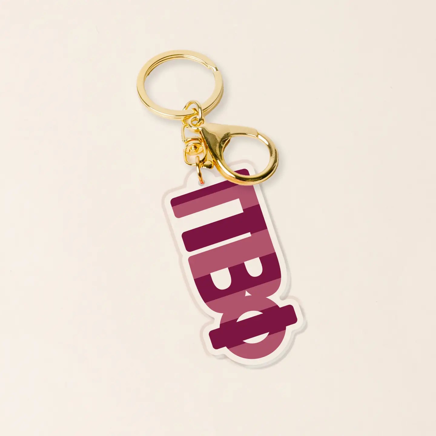 Sorority Stripes Acrylic Keychain