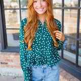 On A Whim Blouse, Green