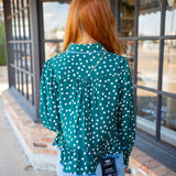 On A Whim Blouse, Green