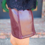 Verne Skirt, Bordeaux